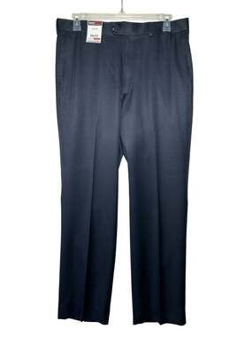 Roundtree & Yorke TravelSmart Microfiber Classic Fit Flat Front Pants 36 X 32
